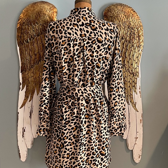 SCOOP Leopard Print Belted Dress - Picture 4 of 6